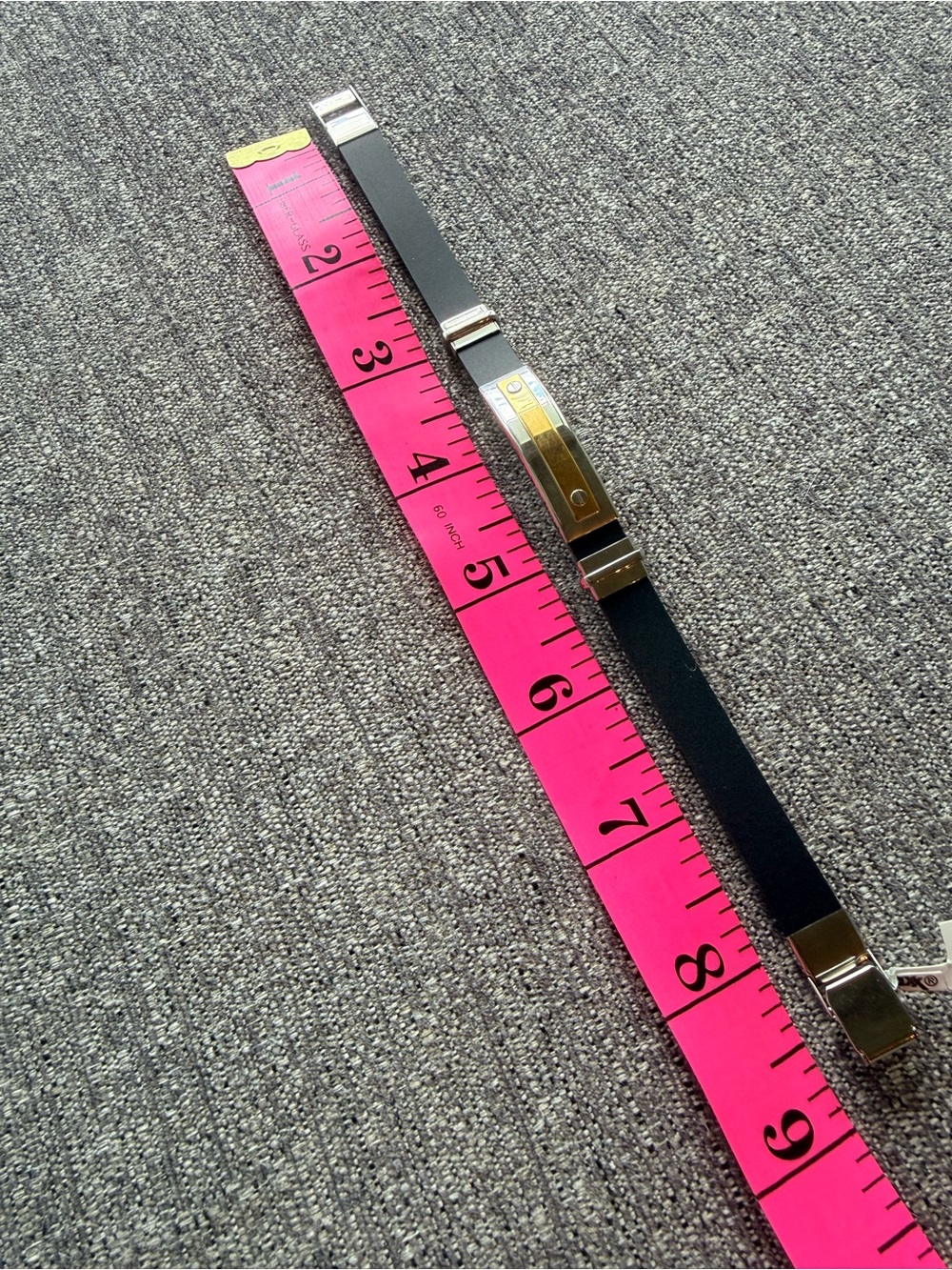 Men’s Steel/Rubber Bracelet - Picture 6 of 6